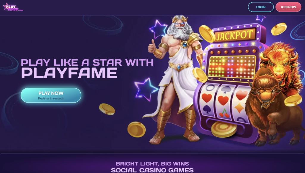 Play Fame Casino Lobby